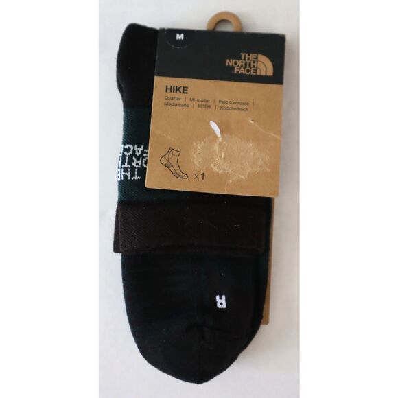 The North Face Men's 8.5-10 Women's 10-12 Pine Needle Green Hiking Quarter Socks - Picture 1 of 8